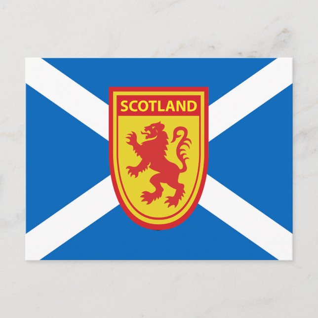 Postales de Saltire y Scotland Shield (Anverso)