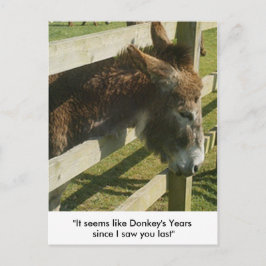 Postales de saludos de burro