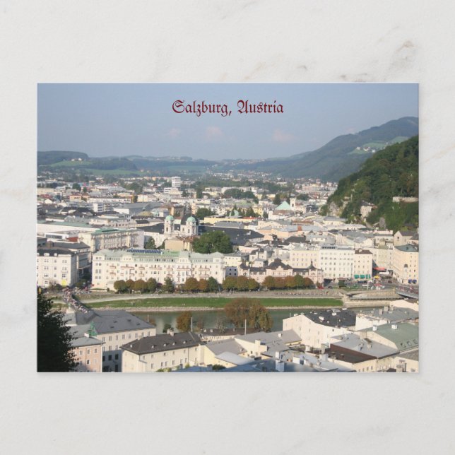 Postales de Salzburgo, Austria (Anverso)