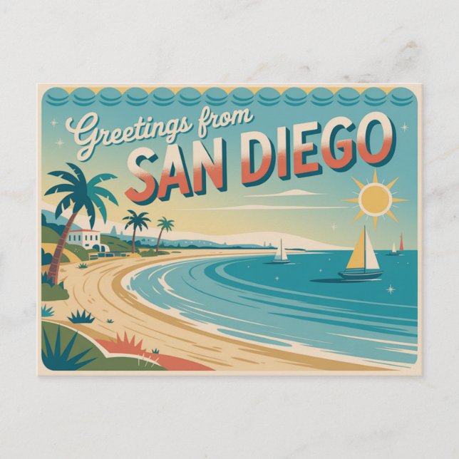 Postales de San Diego | Saludos desde (Anverso)