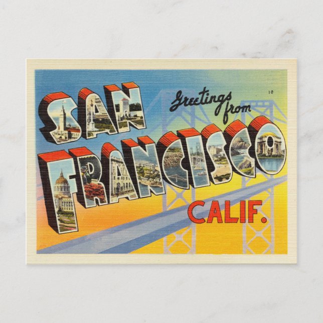 Postales de San Francisco California (Anverso)