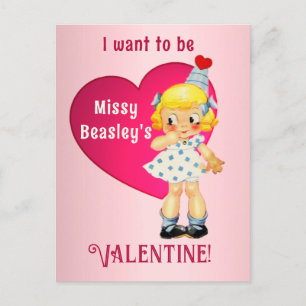 Postales de San Valentín, Chica lindo de la época 