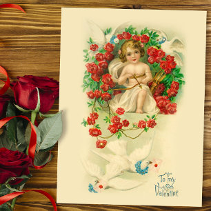 Postales de San Valentín de Cherub Vintage