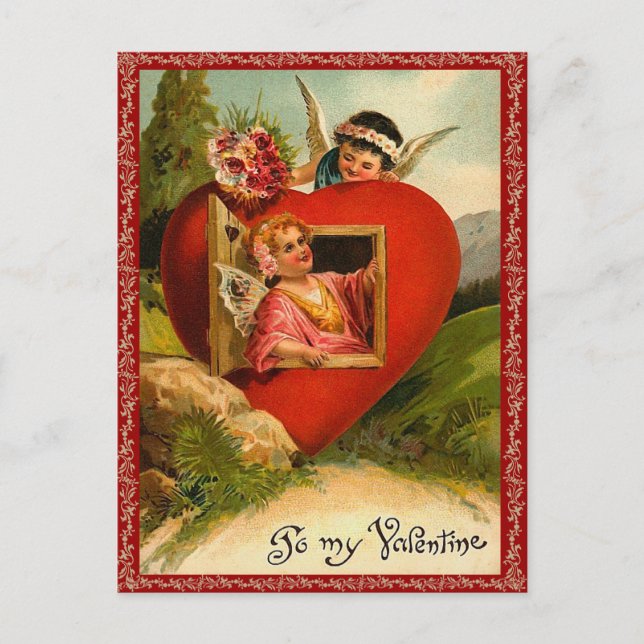 Postales de San Valentín de época (Anverso)