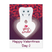 Postales de San Valentín dental