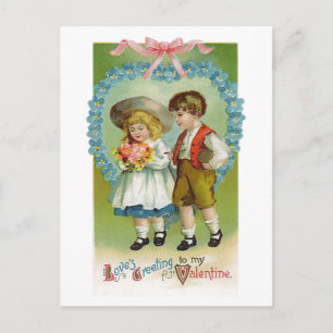 Postales de San Valentín para niños de la época de