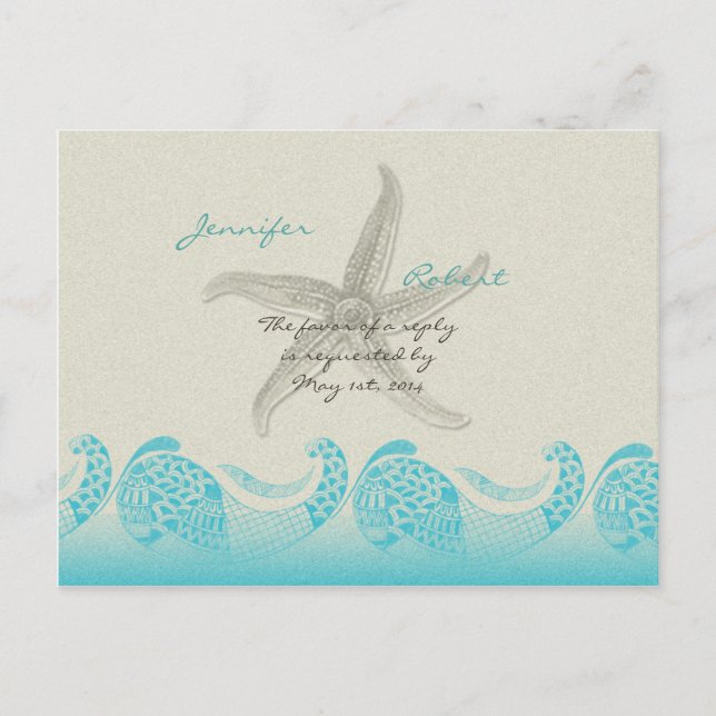 Postales de Sand y Aqua RSVP (Anverso)