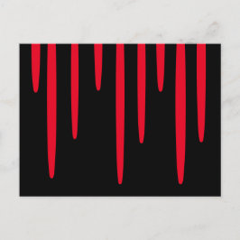 Postales de sangre de goteo (negro y rojo)