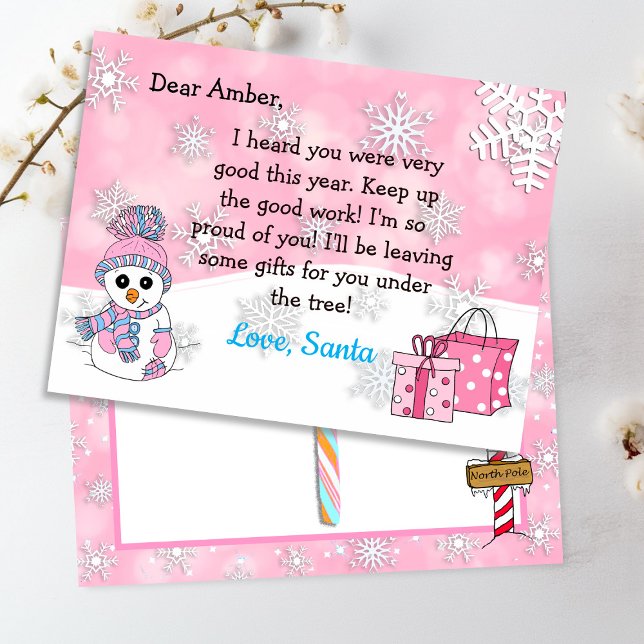 Postales de Santa Claus: Un hombre de nieve lindo (Subido por el creador)