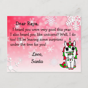 Postales de Santa María: Unicornio de vacaciones e