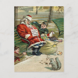 Postales de Santa Navidades durmientes