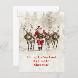 Postales de Santa Navidades Tardes