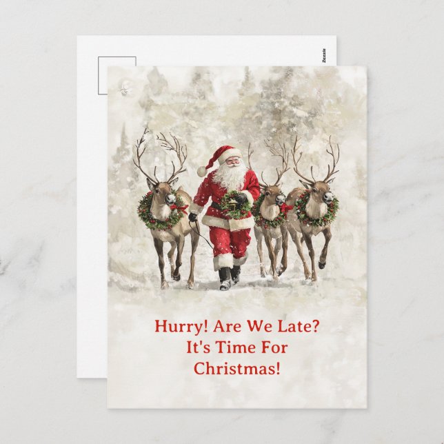 Postales de Santa Navidades Tardes (Anverso / Reverso)