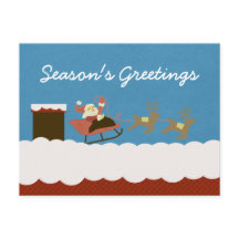 Postales de Santa y Navidades de renos