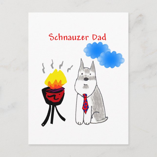 Postales de Schnauzer Dad (Anverso)