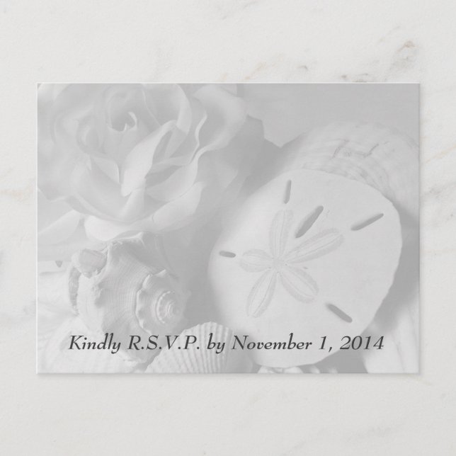 Postales de Seashell RSVP (Anverso)