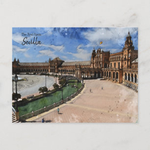 Postales de Sevilla Plaza de España