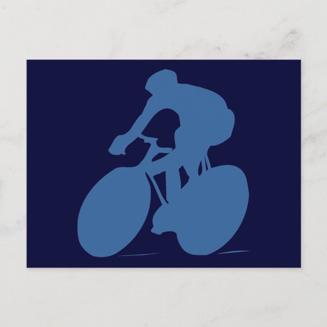 Postales de silueta ciclista (Anverso)