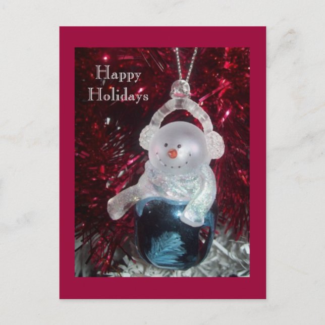 Postales de Snowman Bell Ornament (Anverso)