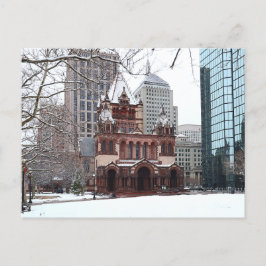 Postales de Snowy Copley Square Boston Massachuset