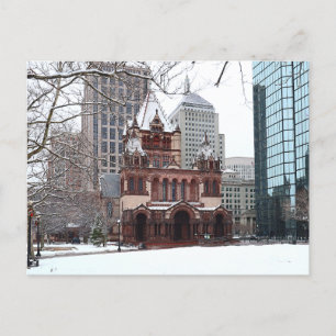 Postales de Snowy Copley Square Boston Massachuset