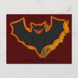 Postales de Spooky Bat Halloween - Tema rojo