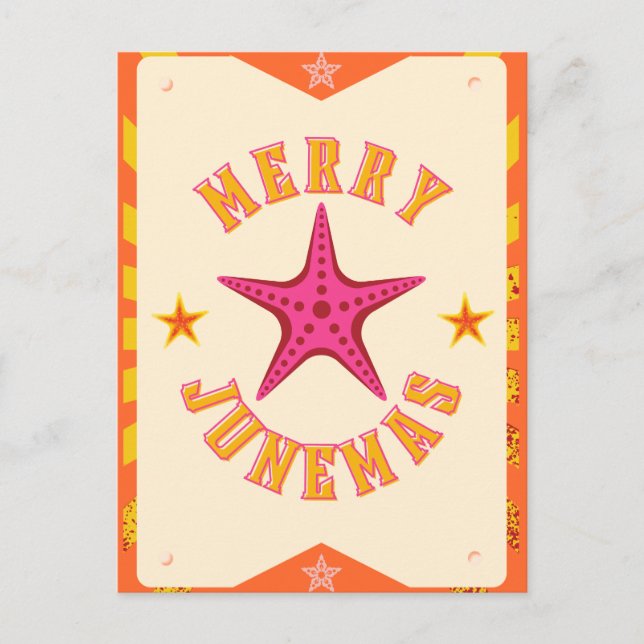 Postales de Starfish Merry Junemas (Anverso)