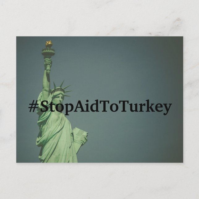 Postales de #StopAidToTurkey (Anverso)