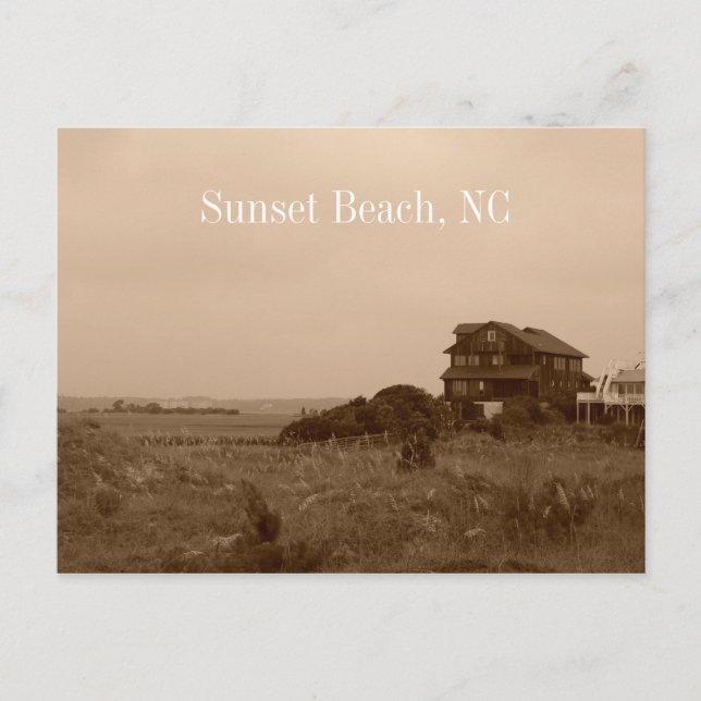 Postales de Sunset Beach North Carolina (Anverso)