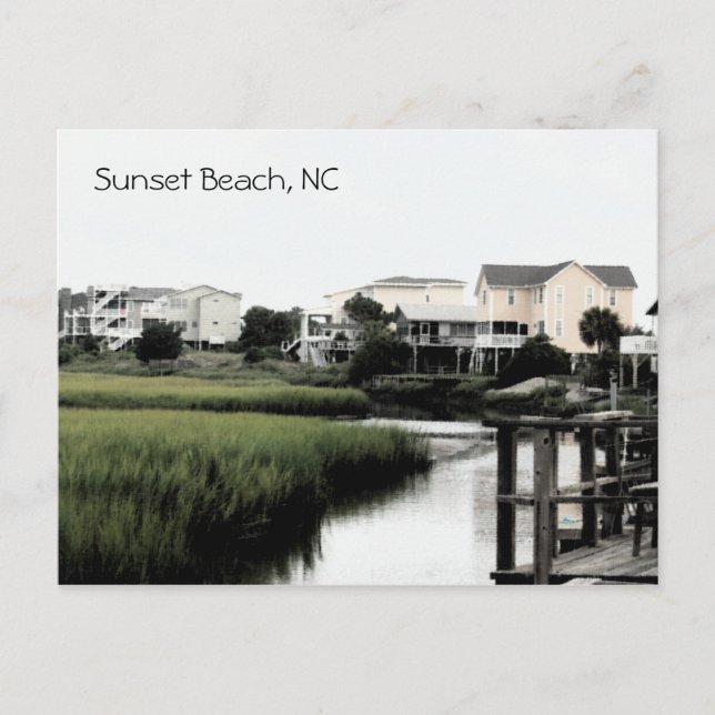 Postales de Sunset Beach North Carolina (Anverso)
