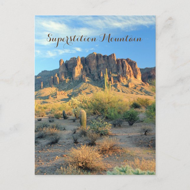 Postales de Superstition Mountain Arizona (Anverso)
