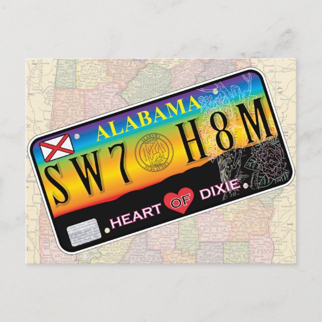 Postales de Sweet Home Alabama (Serie Mapa) (Anverso)