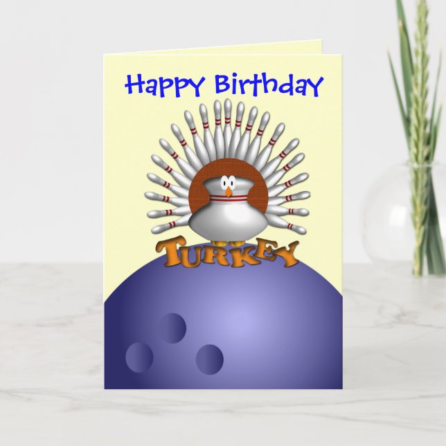 Postales de tarjetas de felicitación para boliche  (Anverso)