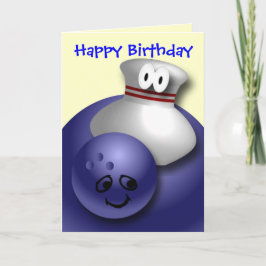 Postales de tarjetas de felicitación para boliche 