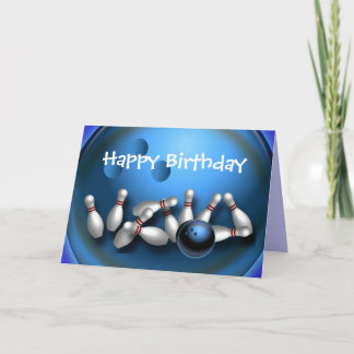 Postales de tarjetas de felicitación para boliche 