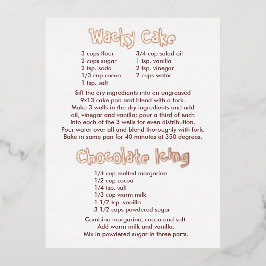 Postales de tarta y picante de chocolate