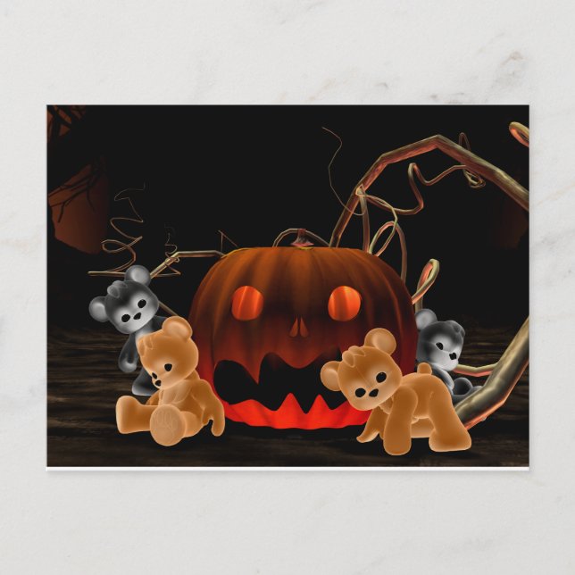 Postales de Teddy Bearz Halloween (Anverso)