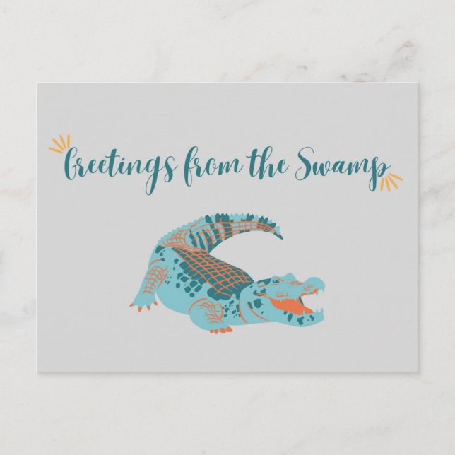 Postales de UF// Saludos desde el pantano (Anverso)