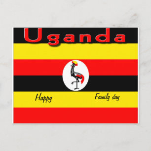 Postales de Uganda de feliz día familiar