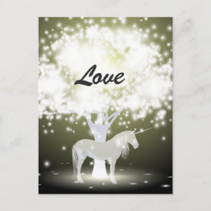 Postales de unicornio amor místico