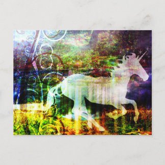 Postales de unicornio de cuento de hadas de bonito
