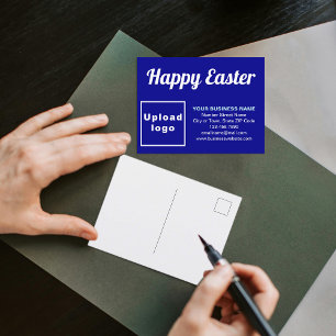 Postales de vacaciones azul de Easter Business