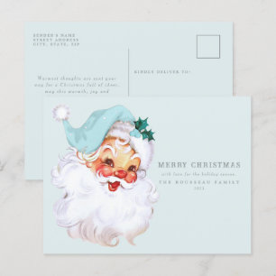Postales de vacaciones chic de Santa Claus Shabby