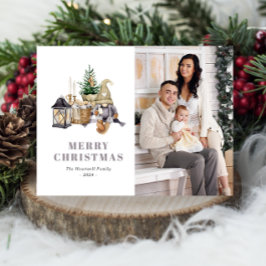 Postales de vacaciones de acuarela Rusa Gnome Phot