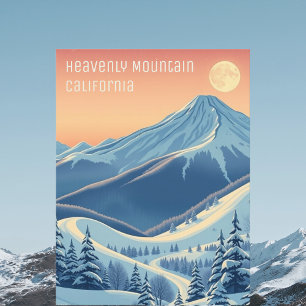 Postales de vacaciones de esquí de Heavenly Mounta