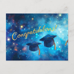 Postales de vacaciones de felicitación por graduac