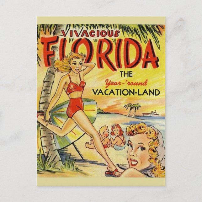Postales de vacaciones de Florida Retro (Anverso)