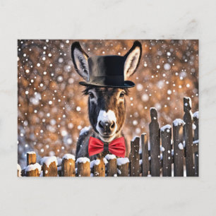 Postales de vacaciones de Navidades burros
