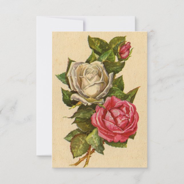 Postales de vacaciones de Rosas de San Valentín de (Anverso)