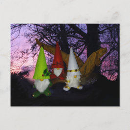 Postales de vacaciones de Sunset Woodland Gnomes